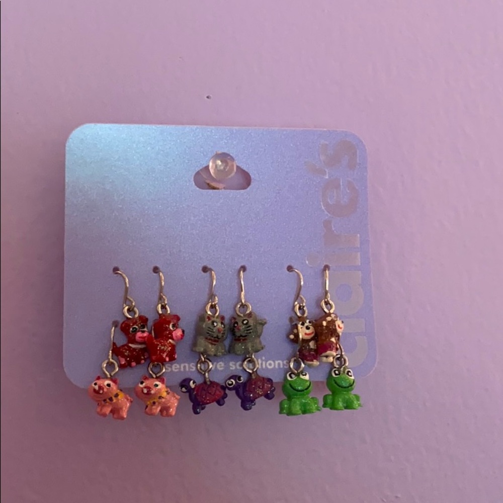 Claire’s animal earrings
